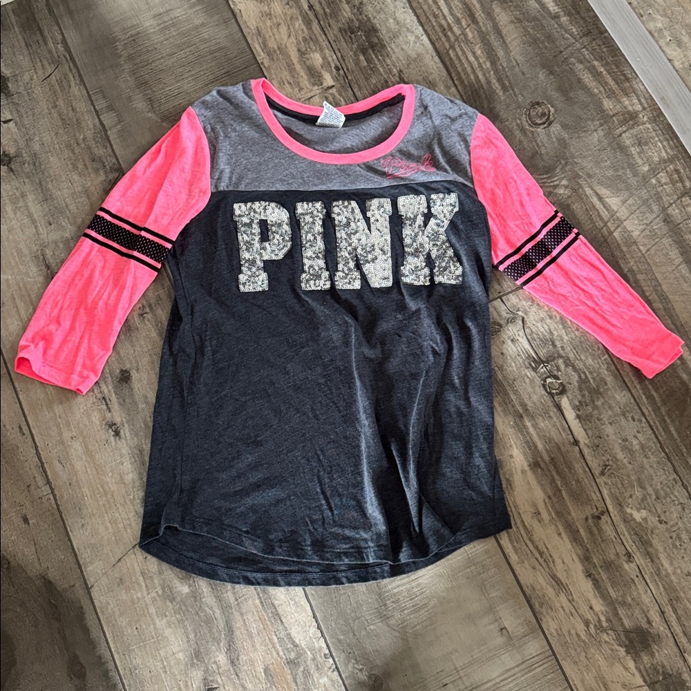 Vs pink y2k sequin top